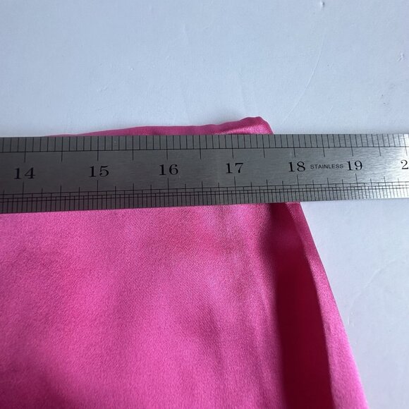 NWT Crabtree & Evelyn Sleepwear Set S Hot Pink 100% Silk Old Money Coquette Vtg - Picture 10 of 12